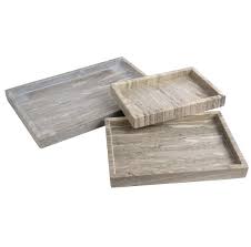 Marble Tank Tray 14x10" Brown Galaxy