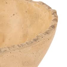 Serving Dish Large Beige Resin Dia 23.2" - Beige
