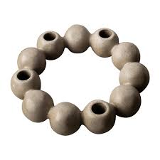 BRIGHT CANDLE HOLDER - Beige