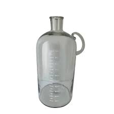 Glass Decorative Bottle/Vase H 18" & Dia 8"- CLEAR