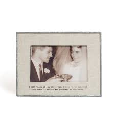 Will Think Of "| You" Zinc Linen Frame 6"x4" Horizontal