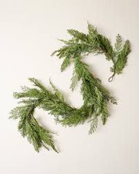 70 Inch Real Touch Pine & Juniper Garland