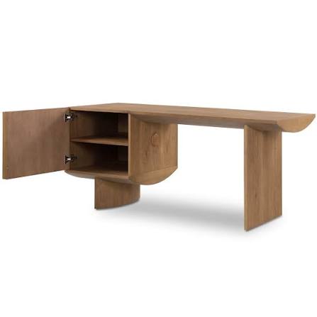 Pickford Desk Dusted Oak Veneer Dusted Oak Thin Veneer