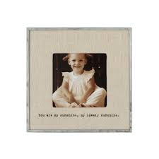 "You Are My Sunshine" Zinc Linen Frame 3.5"x3.5"