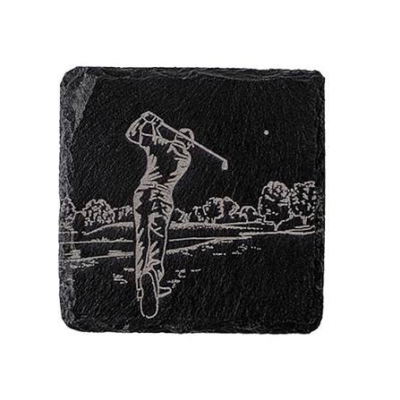 Single Slate Coaster - Golf