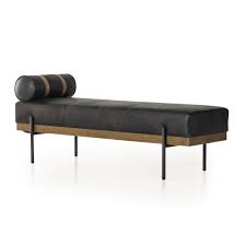 Giorgio Accent Bench Rialto Ebony Honey Grey Oak Waxed Black