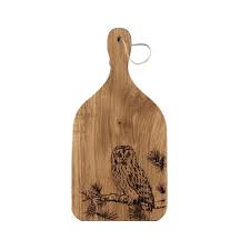Oak Hanging Paddle - Medium - Tawny Owl