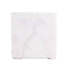 White Marble Napkin/Card Holder