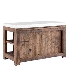 Wood Bar Counter with Extension - Natural