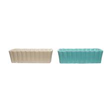 Stoneware Vintage Reproduction Dish, 2 Colors(Each Will Vary)