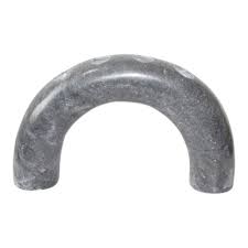 Arched Grey Marble 4- Pillar Candle Holder