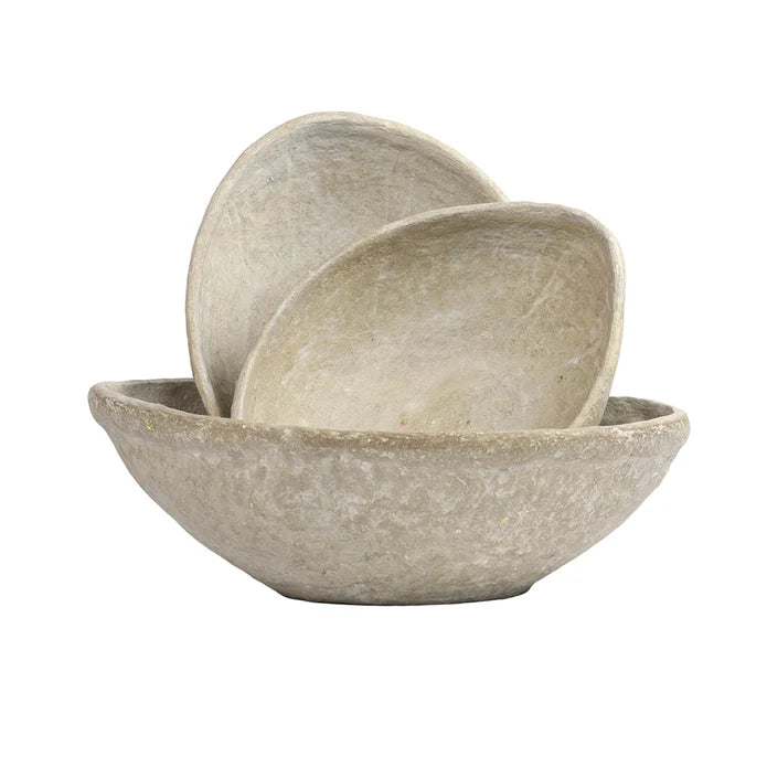 Paper Mache Bowl set/3