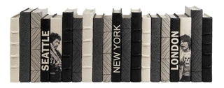 Gray, Black & Neutral Mix / Off-White Covers /8.5"- 9.5"