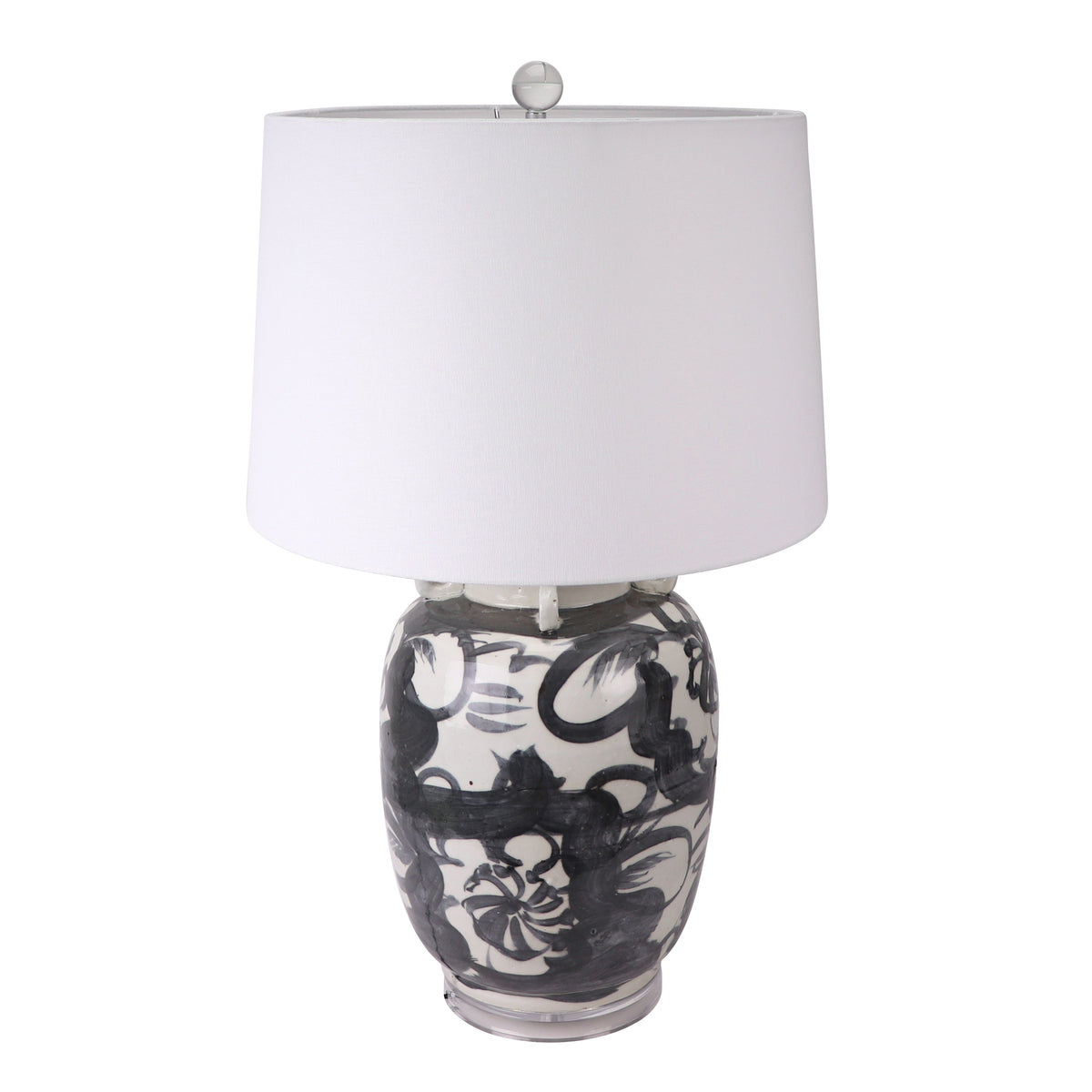 Jingdezhen Porcelain Hand- Painted Abstract Lamp