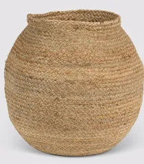 Storage Basket Jute Round Natural -ST - Natural
