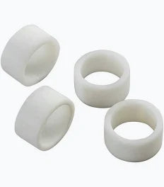 Napkin Ring Set of 4 In Box White
