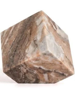 Toronto Marble Cube Object Sm. - Beige