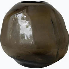 PEBBLE VASE brown LG