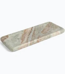 Toronto Marble Round Edged Bread Tray Sm - Beige