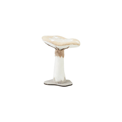Foam & Fabric Mushroom on Base & Brown
