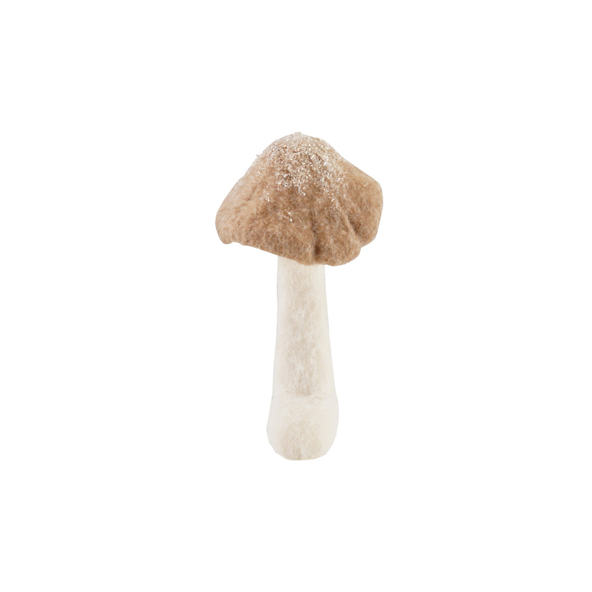 Foam & Fabric Mushroom with Glitter & Base