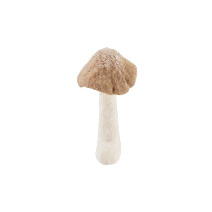 Foam & Fabric Mushroom with Glitter & Base